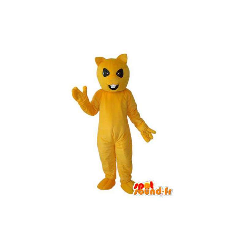 Costume de lapin jaune uni – Déguisement de lapin en peluche - MASFR003926 - Mascotte de lapins