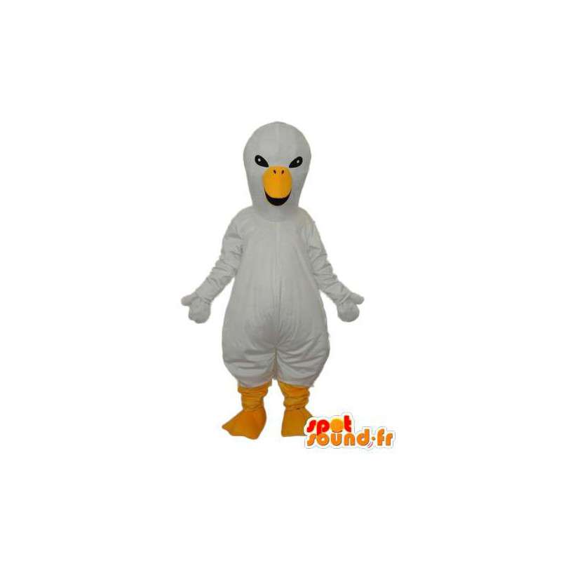 Mascot canário branco - canário Disguise recheado  - MASFR003928 - patos mascote
