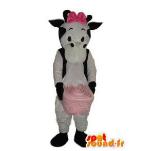 Mascot cow white black - costume cow - MASFR003934 - Mascot cow