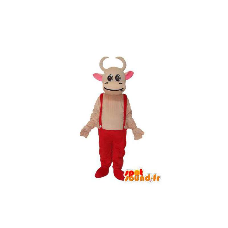 Luz Mascot carne marrom - traje carne disfarce - MASFR003935 - Mascotes vaca