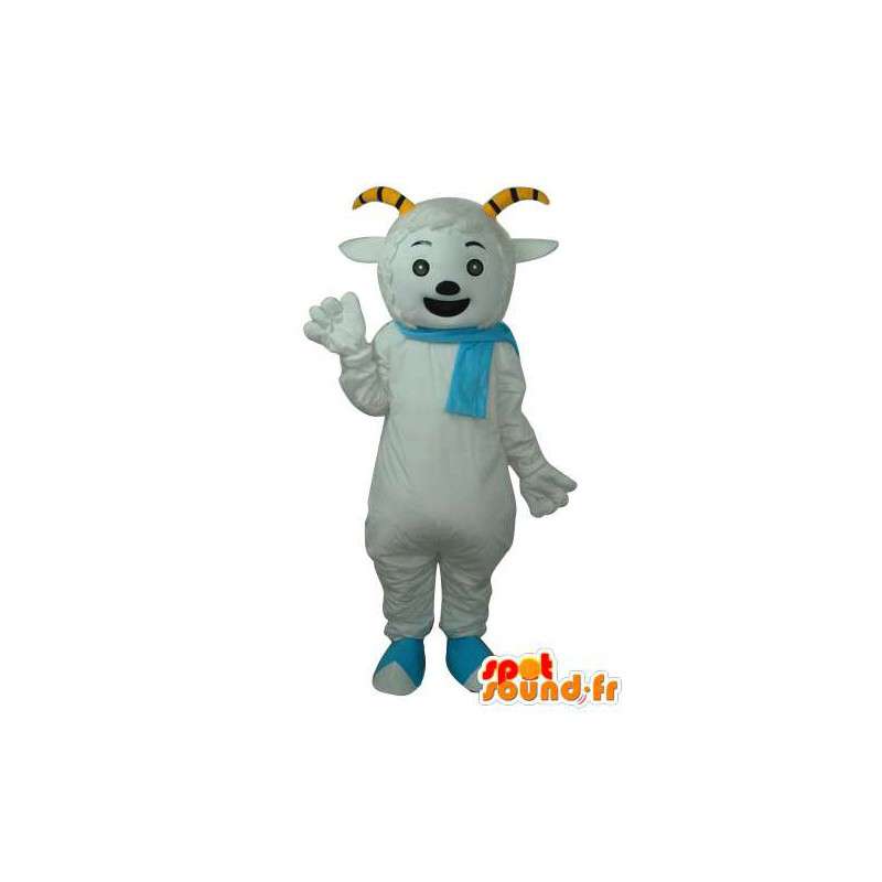 Cane mascotte, sciarpa blu - Mascot sciarpa cane blu  - MASFR003946 - Mascotte cane