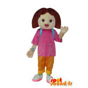 Jente Mascot Plush - tegnet maskoten  - MASFR003948 - Maskoter gutter og jenter