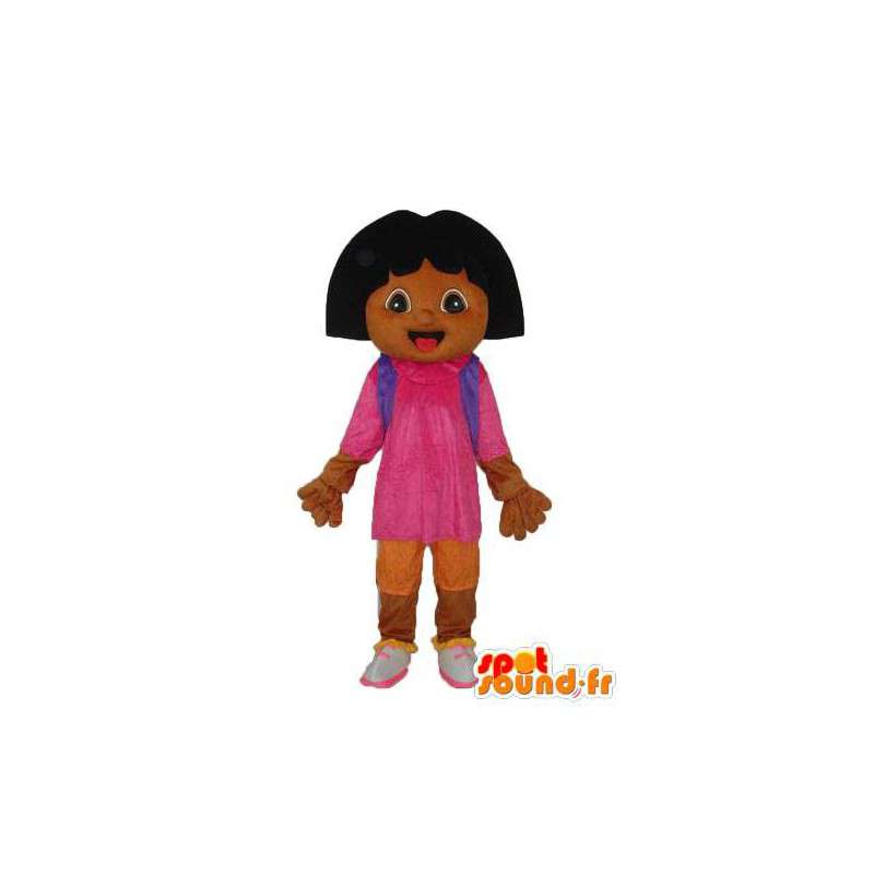 Mascotte de fille en peluche marron – Mascotte de personnage - MASFR003949 - Mascottes Garçons et Filles