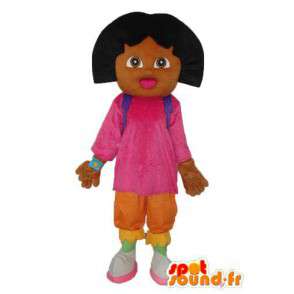 Mascotte d’écolière en peluche marron – Mascotte de personnage - MASFR003950 - Mascottes Garçons et Filles