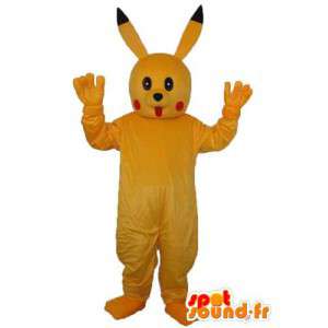 Mascottekostuum geel konijn in peluche - Konijn mascotte - MASFR003951 - SpotSound.fr