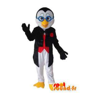 Chick mascotte in blauwe glazen - karakter kostuum  - MASFR003956 - Mascot Hens - Hanen - Kippen
