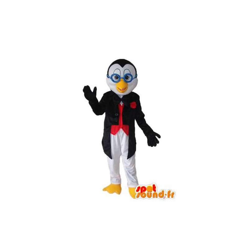 Chick μασκότ σε μπλε γυαλιά - φορεσιά χαρακτήρα  - MASFR003956 - Μασκότ Όρνιθες - κόκορες - Κοτόπουλα