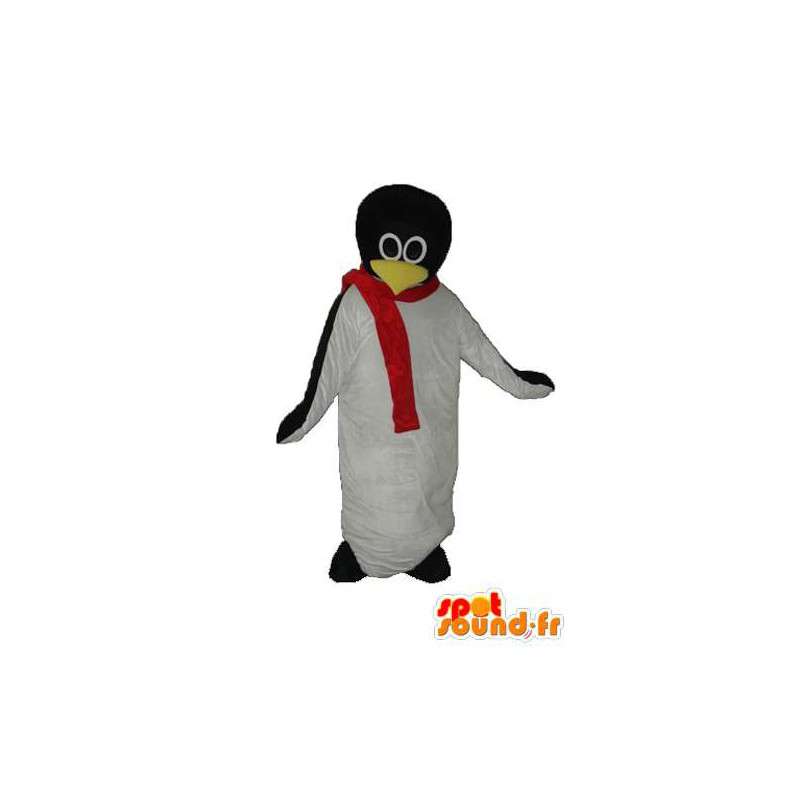 Hvid og sort pingvin maskot - Penguin kostume - Spotsound maskot