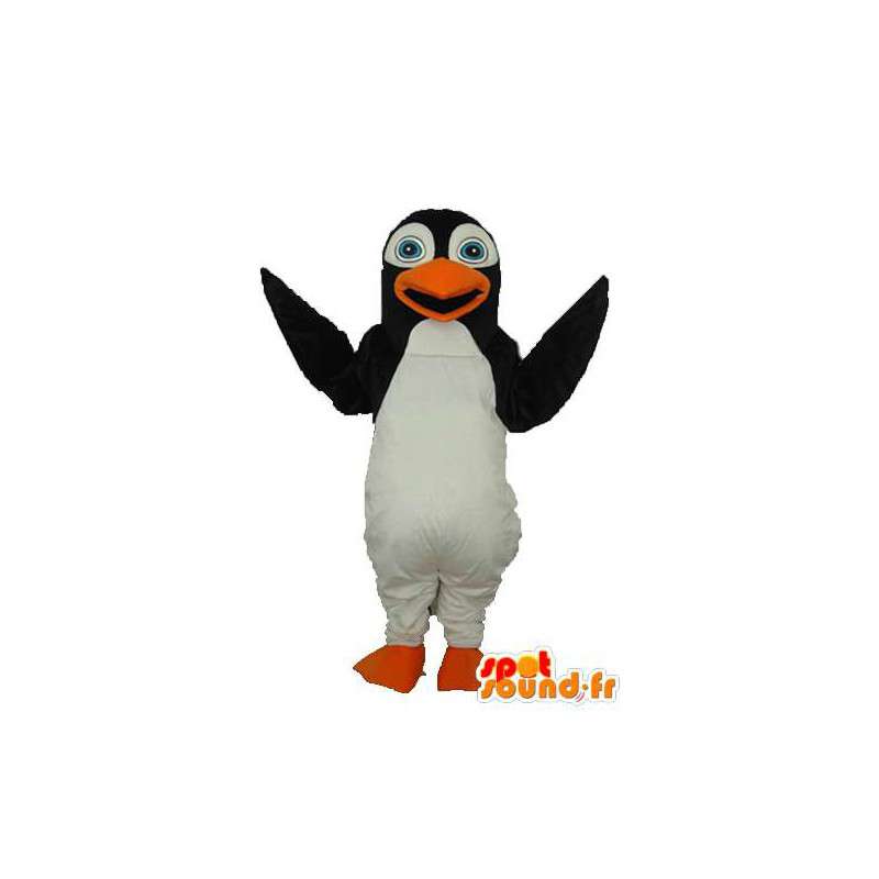 Hvid og sort pingvin maskot - Penguin kostume - Spotsound maskot