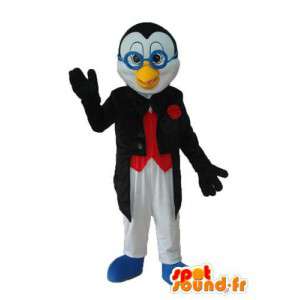 Pulcino con mascotte blu occhiali - Carattere Costume  - MASFR003959 - Mascotte di galline pollo gallo