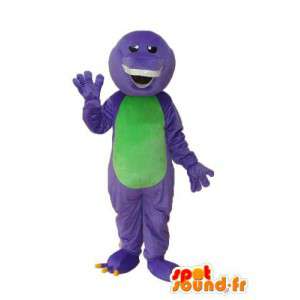 Green purple krokodýl maskot - Crocodile Costume - MASFR003962 - maskot krokodýli