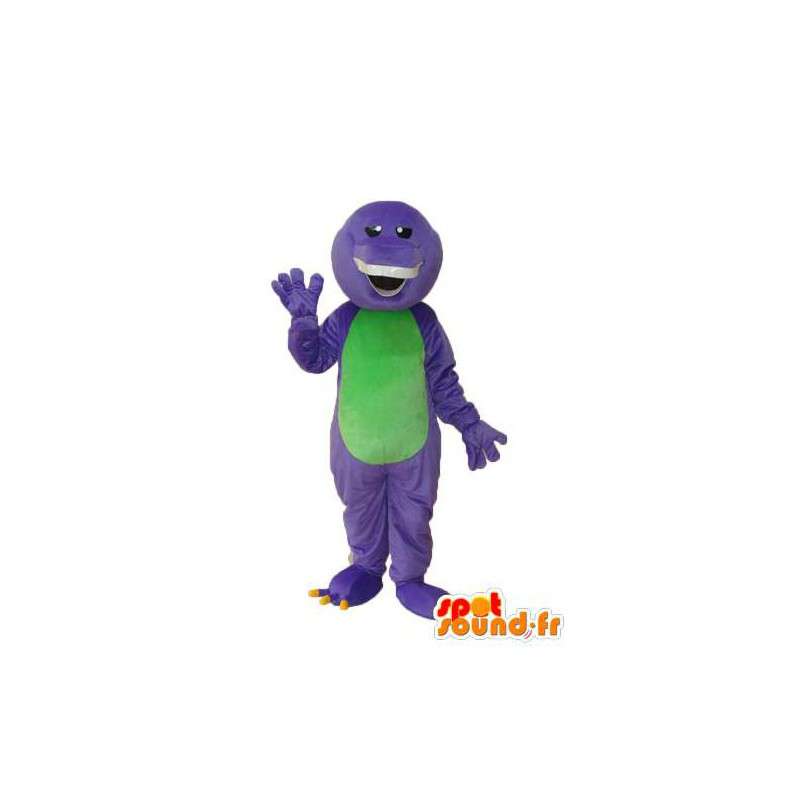 Groene paarse krokodil mascotte - krokodilkostuum - MASFR003962 - Mascot krokodillen