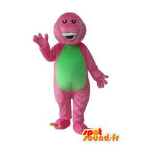 Pink grøn krokodille maskot - Pink krokodille kostume -