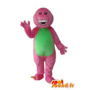 Pink green crocodile mascot - Pink crocodile costume - MASFR003963 - Mascot of crocodiles