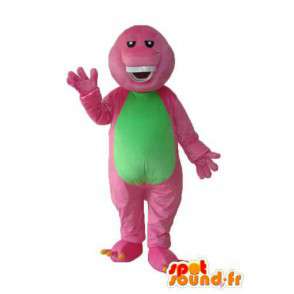 Rosa mascotte coccodrillo verde - Coccodrillo costume rosa - MASFR003963 - Mascotte di coccodrilli