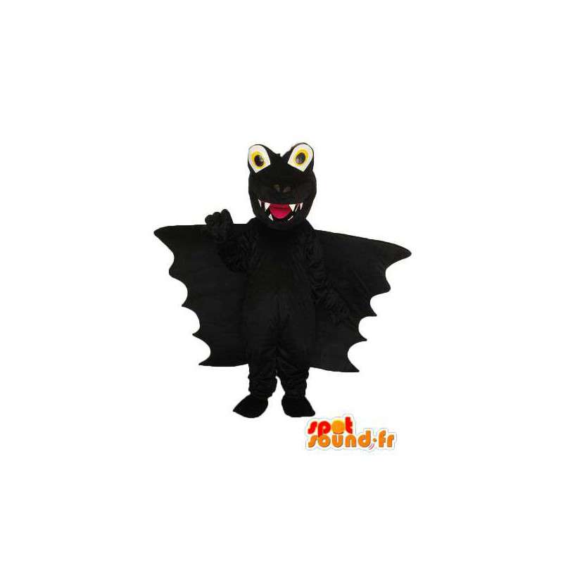 Schwarzer Drache Maskottchen uni - Disguise Drachen Plüsch - MASFR003969 - Dragon-Maskottchen