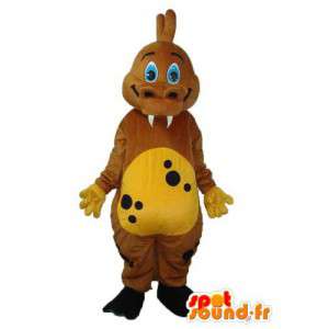 Brown drago mascotte - Peluche drago costume - MASFR003980 - Mascotte drago