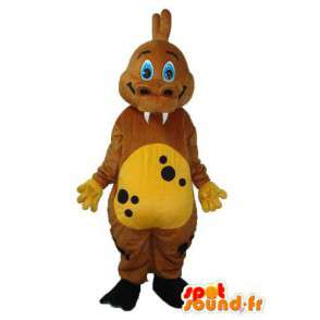 Brown drago mascotte - Peluche drago costume - MASFR003980 - Mascotte drago