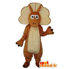 Mascot cinturino marrone puro e chiaro - Costume drago  - MASFR003981 - Mascotte drago