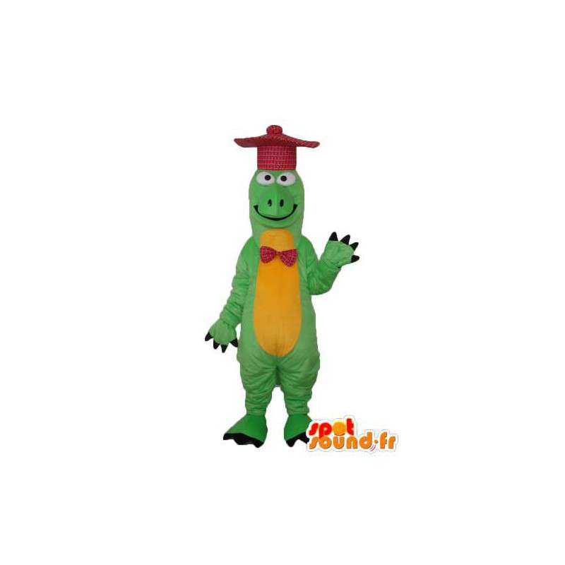 Drago costume verde e giallo - Green Dragon Costume - MASFR003983 - Mascotte drago