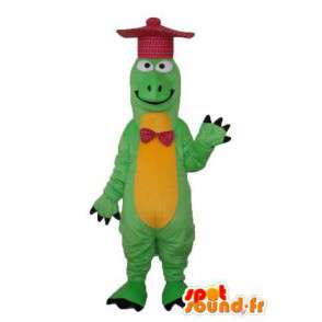Peittää vihreä ja keltainen lohikäärme - Green Dragon Costume - MASFR003983 - Dragon Mascot