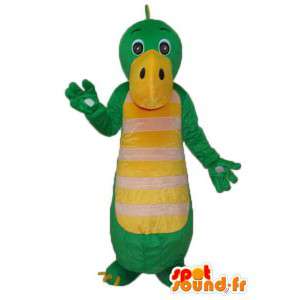 Peittää vihreä ja keltainen lohikäärme - Green Dragon Costume - MASFR003984 - Dragon Mascot
