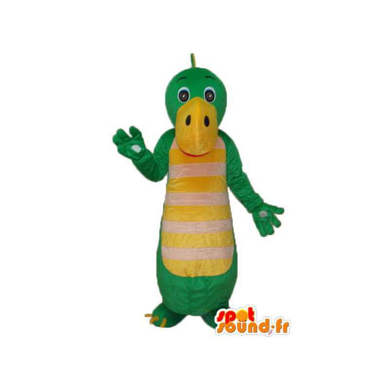 Dragon costume green and yellow - Green Dragon Costume - MASFR003984 - Dragon mascot