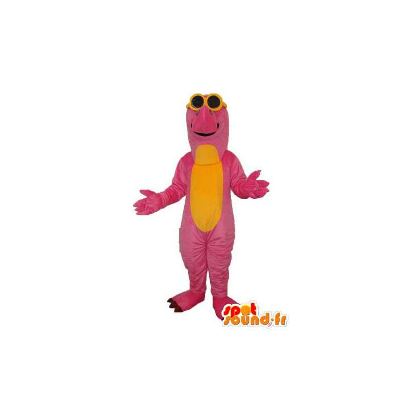 Gele roos drakenmascotte - gevulde draakkostuum - MASFR003990 - Dragon Mascot