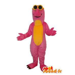 Rosa gialla mascotte del drago - peluche drago costume - MASFR003990 - Mascotte drago