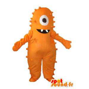 Orange plysch monster maskot - Monster kostym - Spotsound maskot