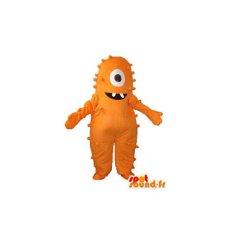 Orange plysch monster maskot - Monster kostym - Spotsound maskot