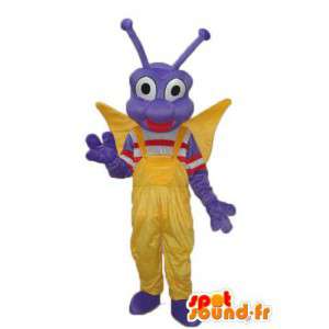Blå dragonfly maskot - karakter kostume - Spotsound maskot