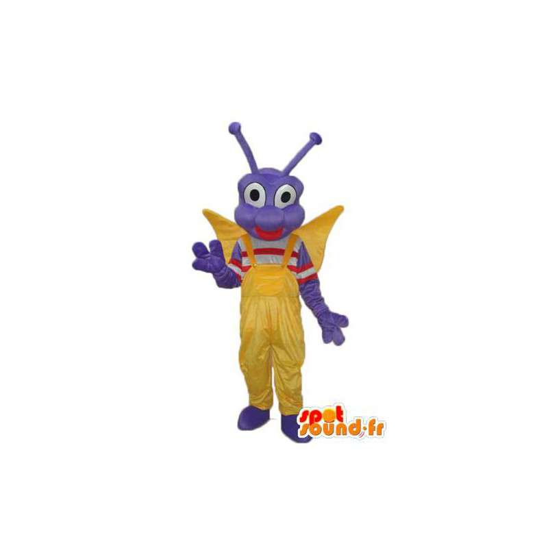 Blå dragonfly maskot - karakter kostume - Spotsound maskot