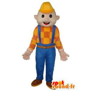 Mascot Hombre de la construcción - Hombre de la construcción de vestuario - MASFR004017 - Mascotas humanas