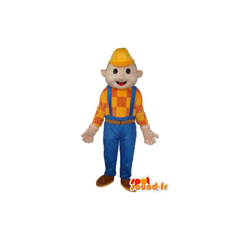 Construction man maskot - Construction man kostume - Spotsound
