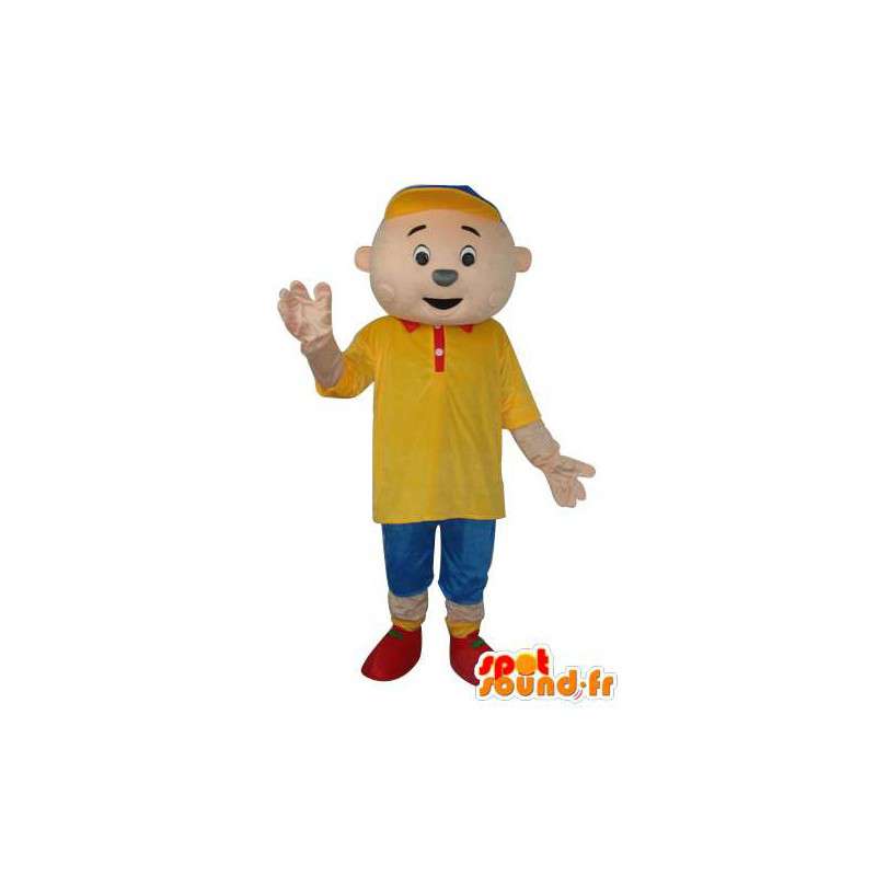 Manlig karaktärmaskot - pojkedräkt - Spotsound maskot