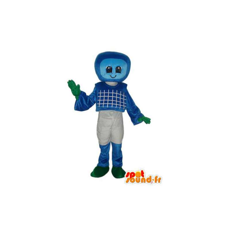 Mascotte de personnage bleu blanc vert – costume de personnage - MASFR004033 - Mascottes non-classées