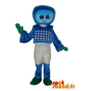 Carácter de la mascota azul blanco verde - traje del carácter - MASFR004033 - Mascotas sin clasificar