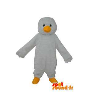 Branca pinguim mascote Unido - traje pinguim  - MASFR004058 - pinguim mascote