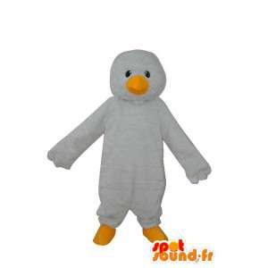 Mascotte de pingouin blanc uni - déguisement de pingouin  - MASFR004058 - Mascottes Pingouin