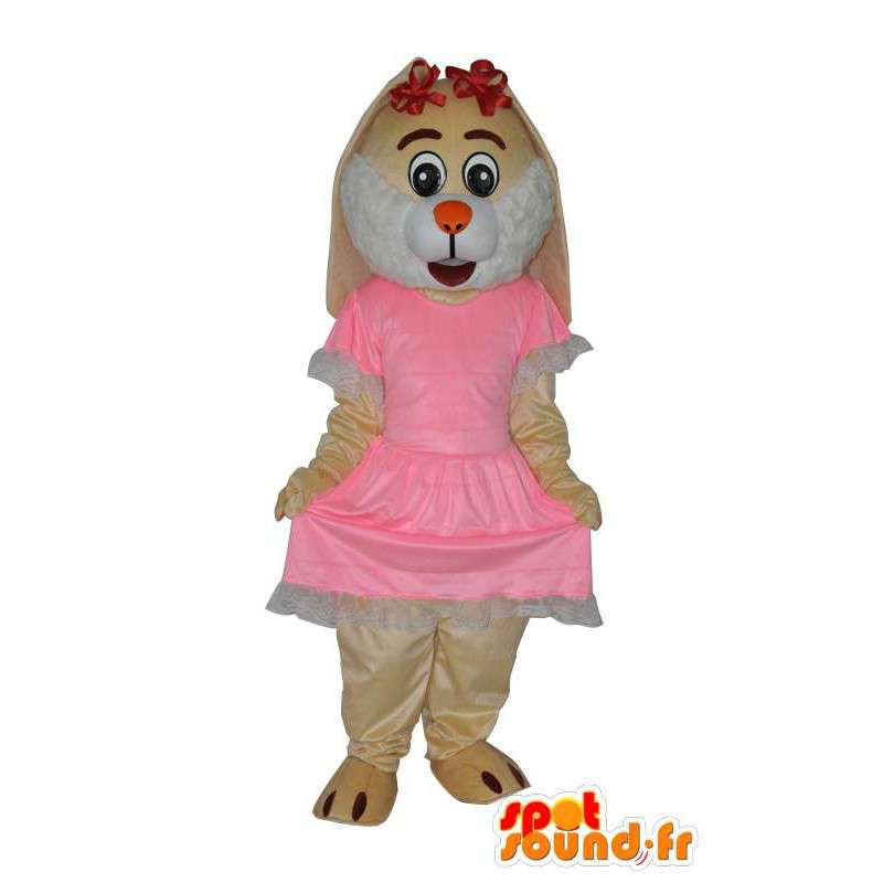 Character mascot plush beige mouse - MASFR004068 - Mouse mascot