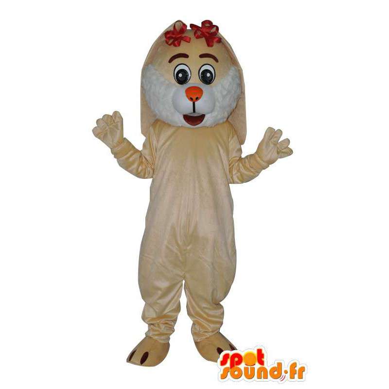 Carácter de la mascota del ratón de felpa de color beige - MASFR004073 - Mascota del ratón