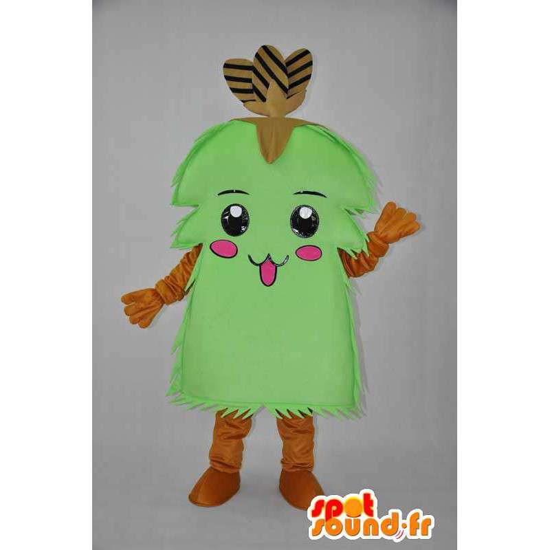 Groene struik mascotte - struik vermomming - MASFR004078 - mascottes planten