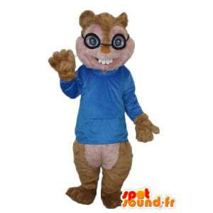 Disfraz de mascota Simón Séville de los Chipmunks - Las mascotas de las ardillas - MASFR004089 - SpotSound.fr