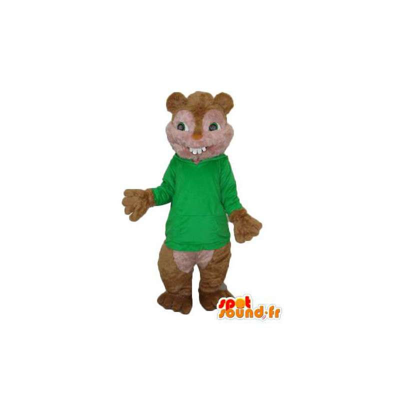 Zamaskować Theodore Sewilla - Mascot wiewiórki  - MASFR004090 - Mascottes Les Chipmunks