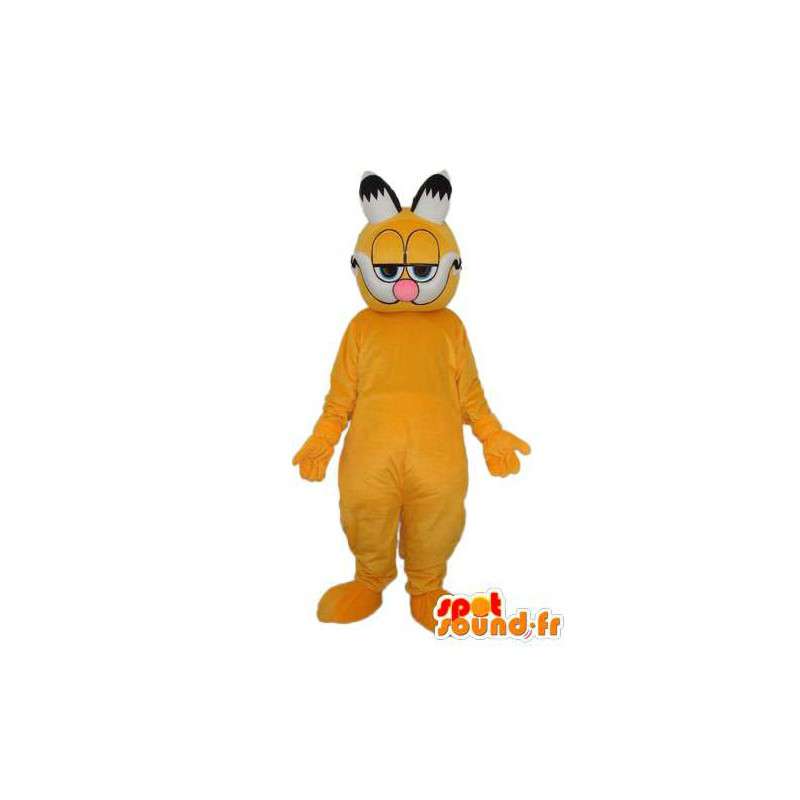 Kostume, der repræsenterer en mustached kat - Spotsound maskot