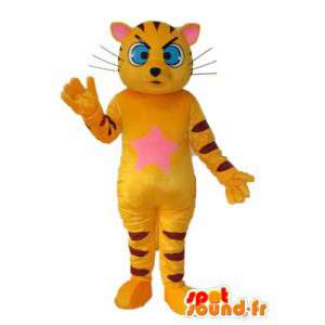Dräkt som representerar en gul tiger - Dräkt av en tiger -