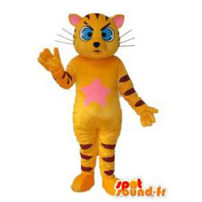 Puku edustaja keltainen tiikeri - tiikeri puku - MASFR004102 - Tiger Maskotteja