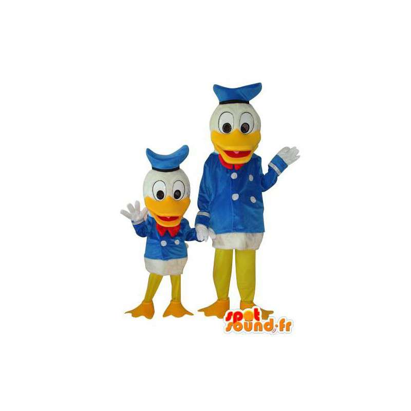 Duo Onkel Dagobert und Donald Duck-Anzug - MASFR004116 - Donald Duck-Maskottchen