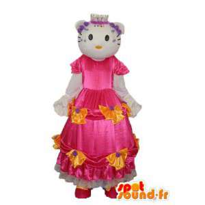 Costume représentant Hello en robe rose - MASFR004120 - Mascottes Hello Kitty